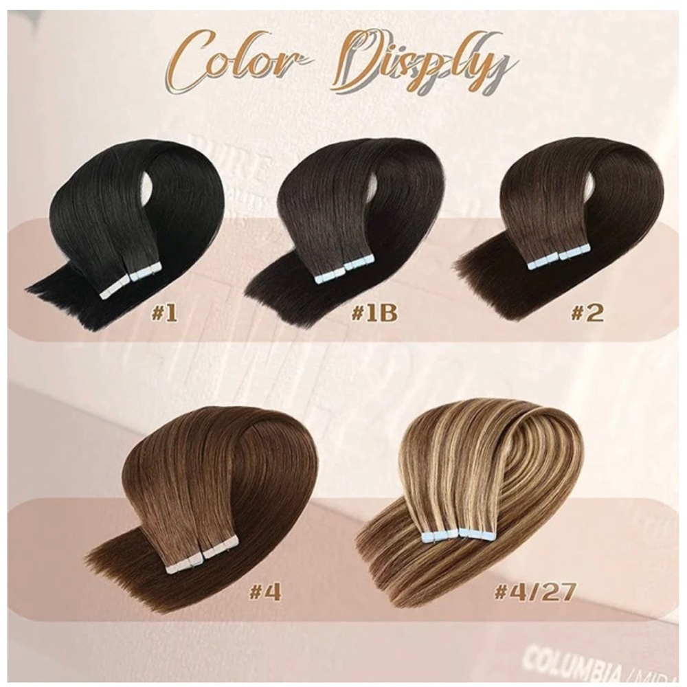 Tape Hair Extensions 18” Inch Ready To Ship!